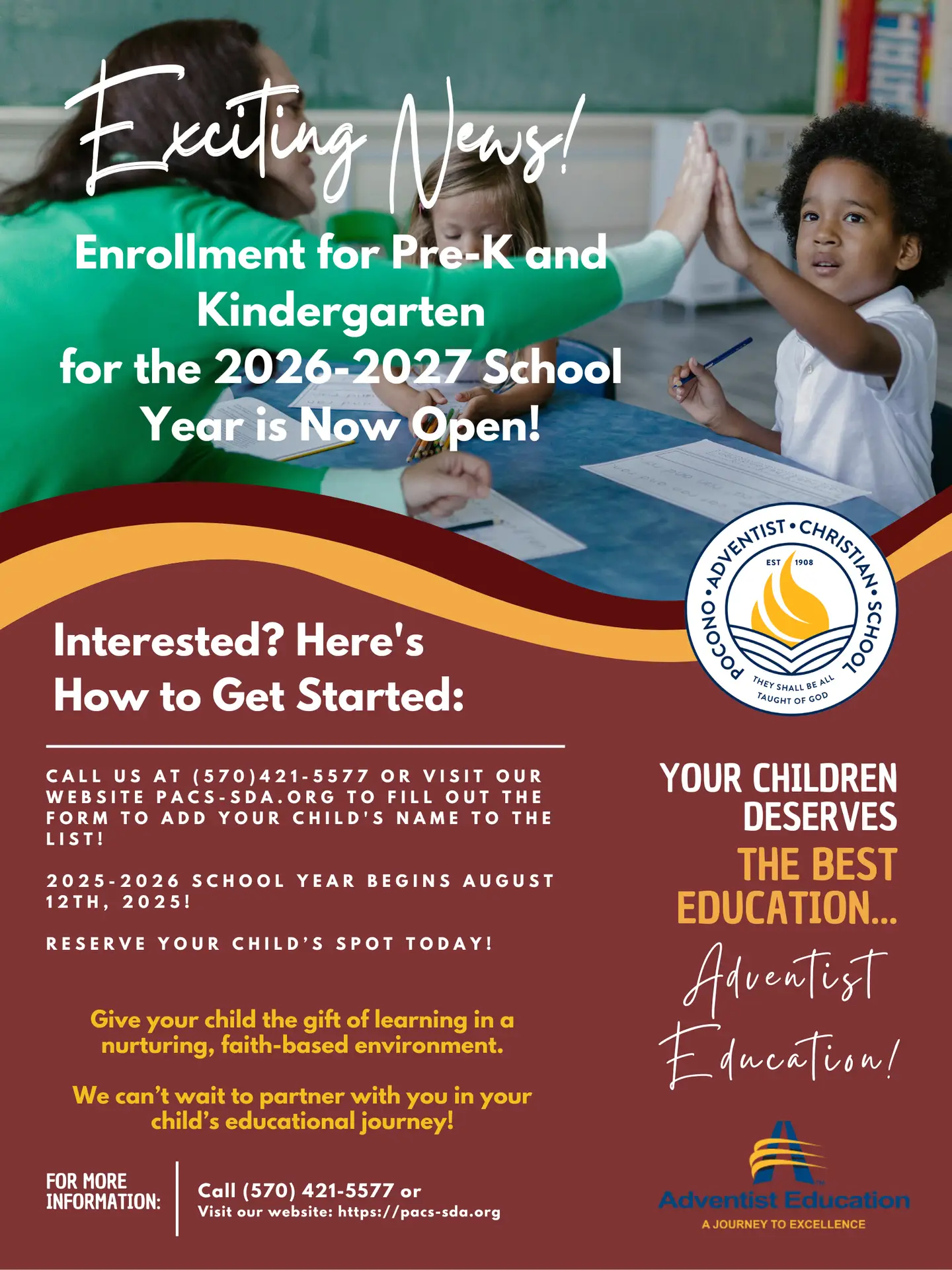 Pre-K and Kindergarten Admission Flyer 2026-2027 (1)